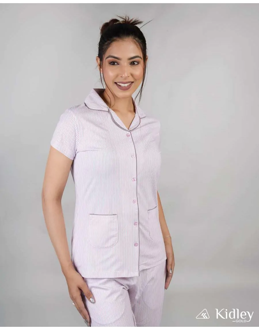 Buttoned pyjamas online ladies