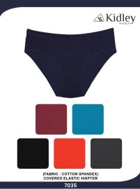 Women Hipster Cotton Spandex Panties Plain