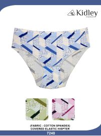 Women Hipster Cotton Spandex Panties Print