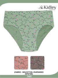 Women Hipster Cotton Spandex Panties (7401)