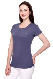 Bamboo cotton women top Dark grey