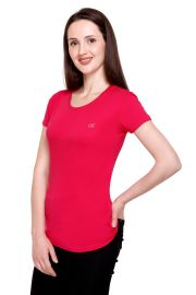 Bamboo Cotton Women Hot Pink Top