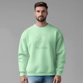 Picasso-Inspired Cotton-Rich Sweatshirt – HD Print, Soft & Stylish