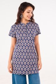 cotton kurti for women navy