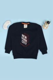 Navy round neck sweatshirt