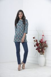 Aero blue kurti