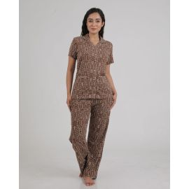 Ladies Night-Suit (Brown)