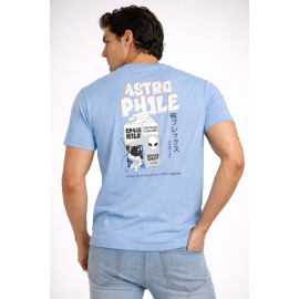 Super Combed Cotton Rich Piqué Round Neck T-Shirt – Sky Blue