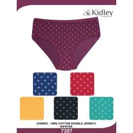 Women Hipster Double Jersey Cotton Panties (7307)