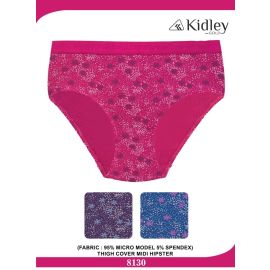Women Hipster Micro-Modal Spandex Midi Panties (8130)