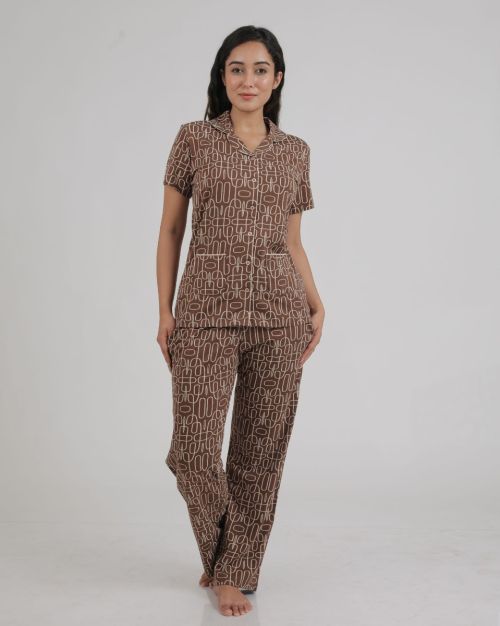 Ladies Night-Suit (Brown)