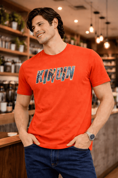 Super Combed Cotton Rich Piqué Round Neck T-Shirt – Orange