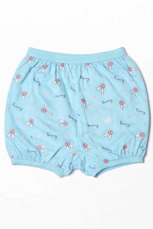 Kidley 201 Cotton Printed Bloomer for Kids - Elastic Waistband (Pack of 6)