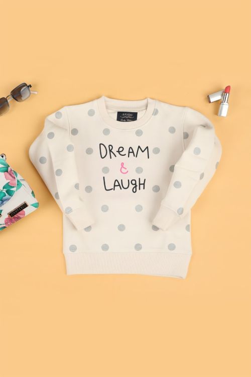 Cotton Girl sweatshirt Cream