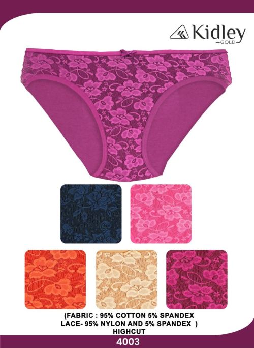 Women Hipster Cotton Spandex Panties (4003)