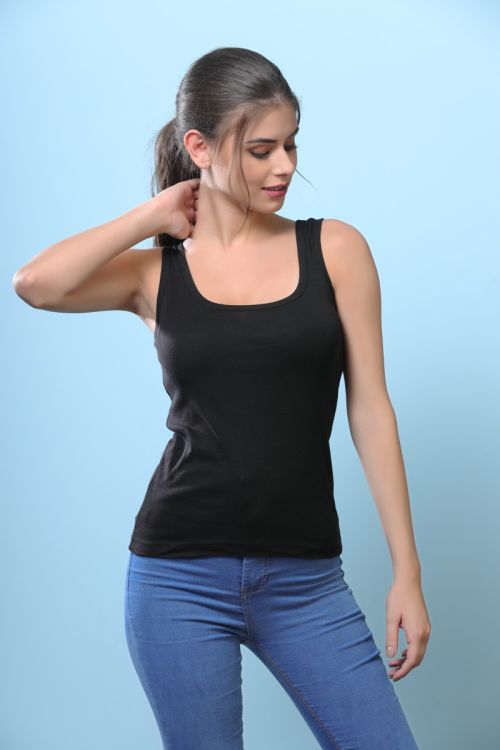 Racer back top black (Pack of 2)