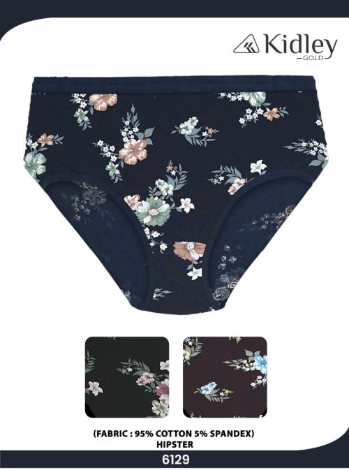 Women Hipster Cotton Spandex Panties (6129)