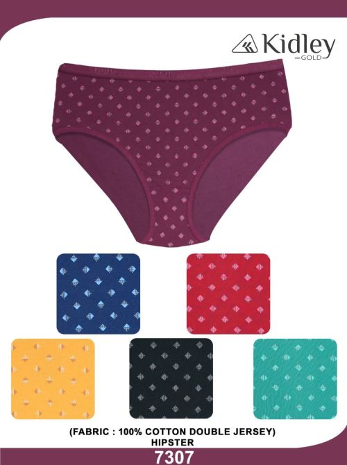 Women Hipster Double Jersey Cotton Panties (7307)