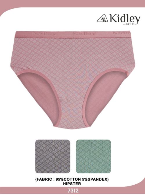 Women Hipster Cotton Spandex Panties (7312)