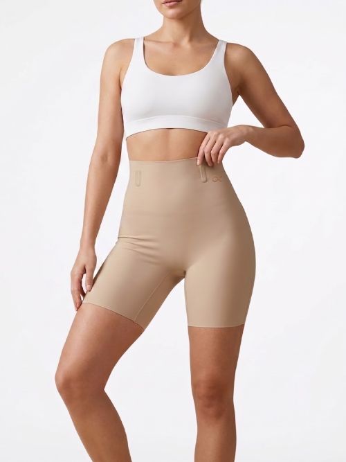 MagiSculpt Tummy Control Long Shapewear – Nude Beige