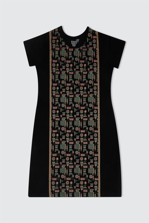 Cotton Long Kurti black