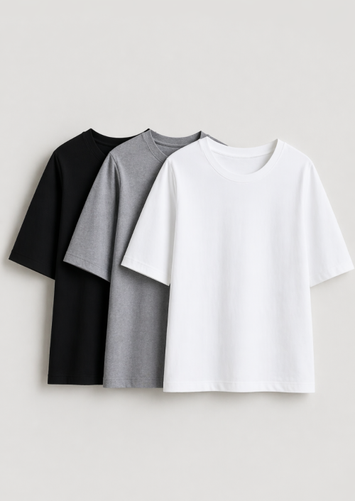 Cotton Men's Round Neck Tees (pack of 3)