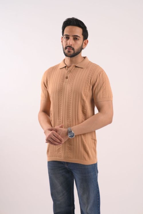 KMP2 Flat Knit Polo (Skin)