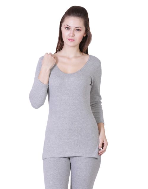 Grey thermal for women quarter sleeve