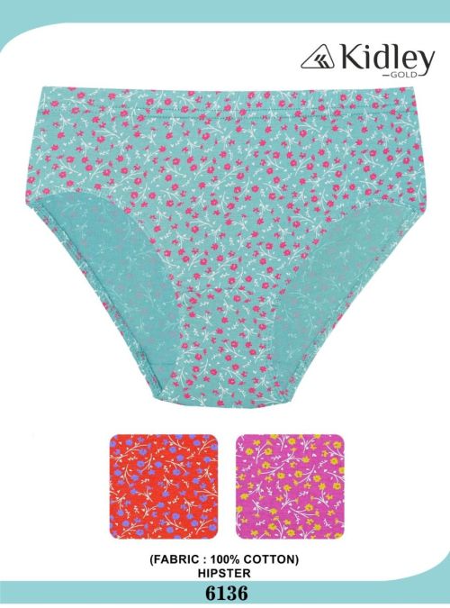 Women Hipster Cotton Panties (6136)
