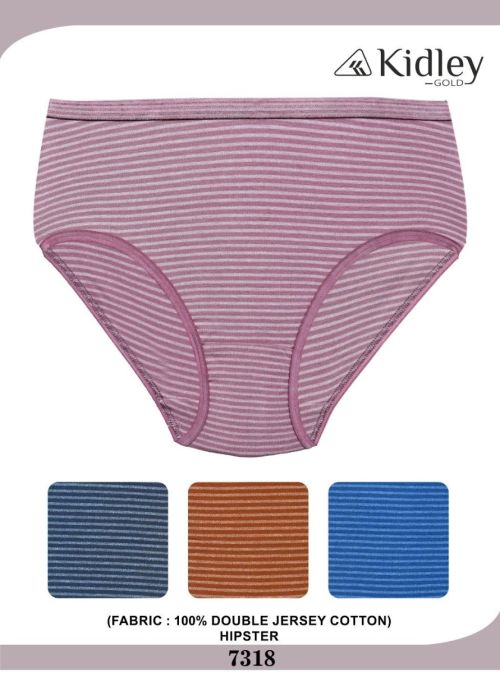 Women Hipster Double Jersey Cotton Panties (7318)