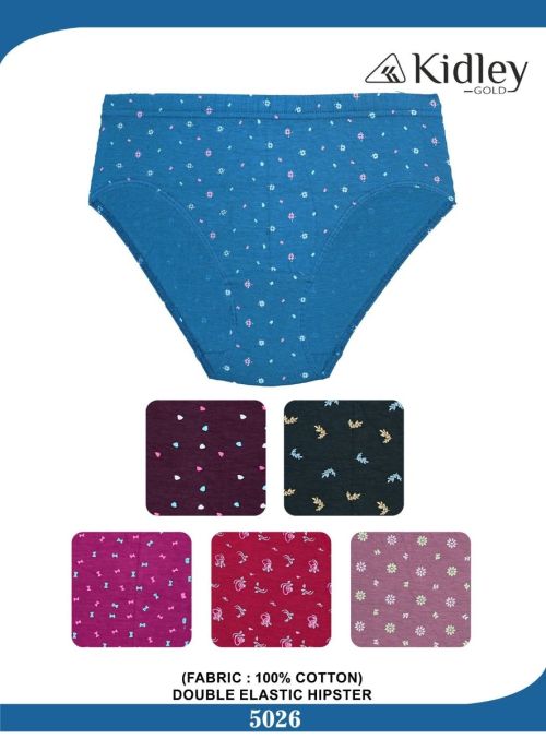 Women Hipster Cotton Double Elastic Panties (5026)