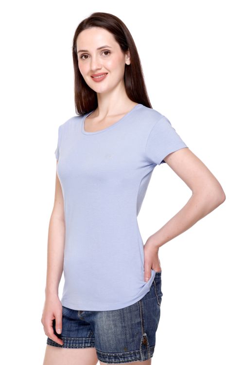 Bamboo cotton women top mauve 