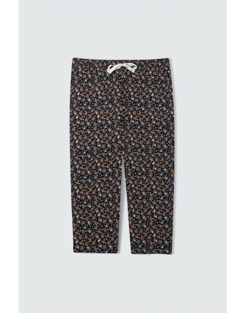 Coloured Capris Navy