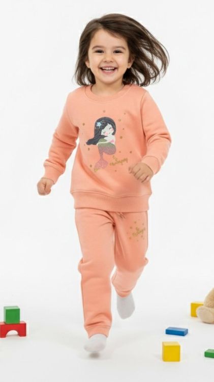 Kids Peach Winter Tracksuit