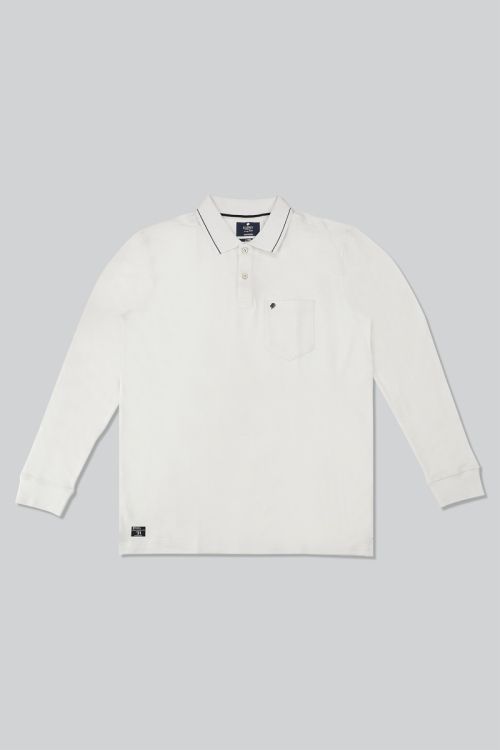 Men White Polo