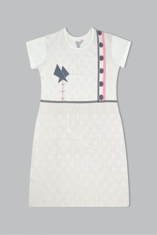 long kurti white